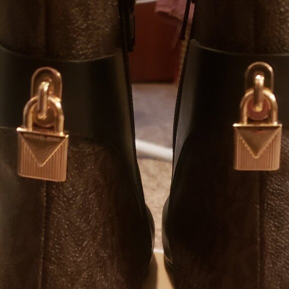 Michael Kors Mira Leather Ankle Bootie - Picture 2 of 3